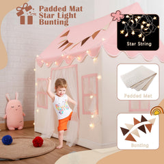 Hopeseily play tent spacious interior for 2-3 kids and parent supervision