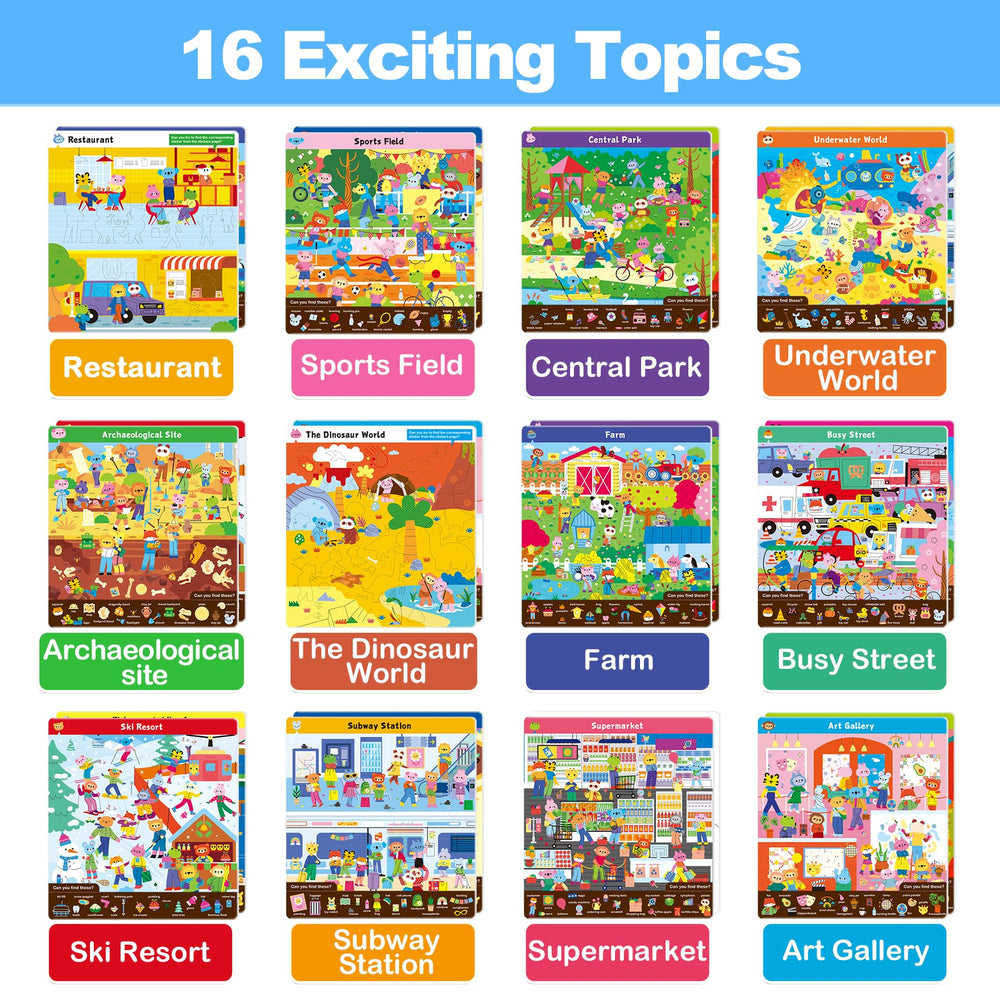 HOQEEWIPE Theme Cards span 16 learning themes to expand vocabulary.