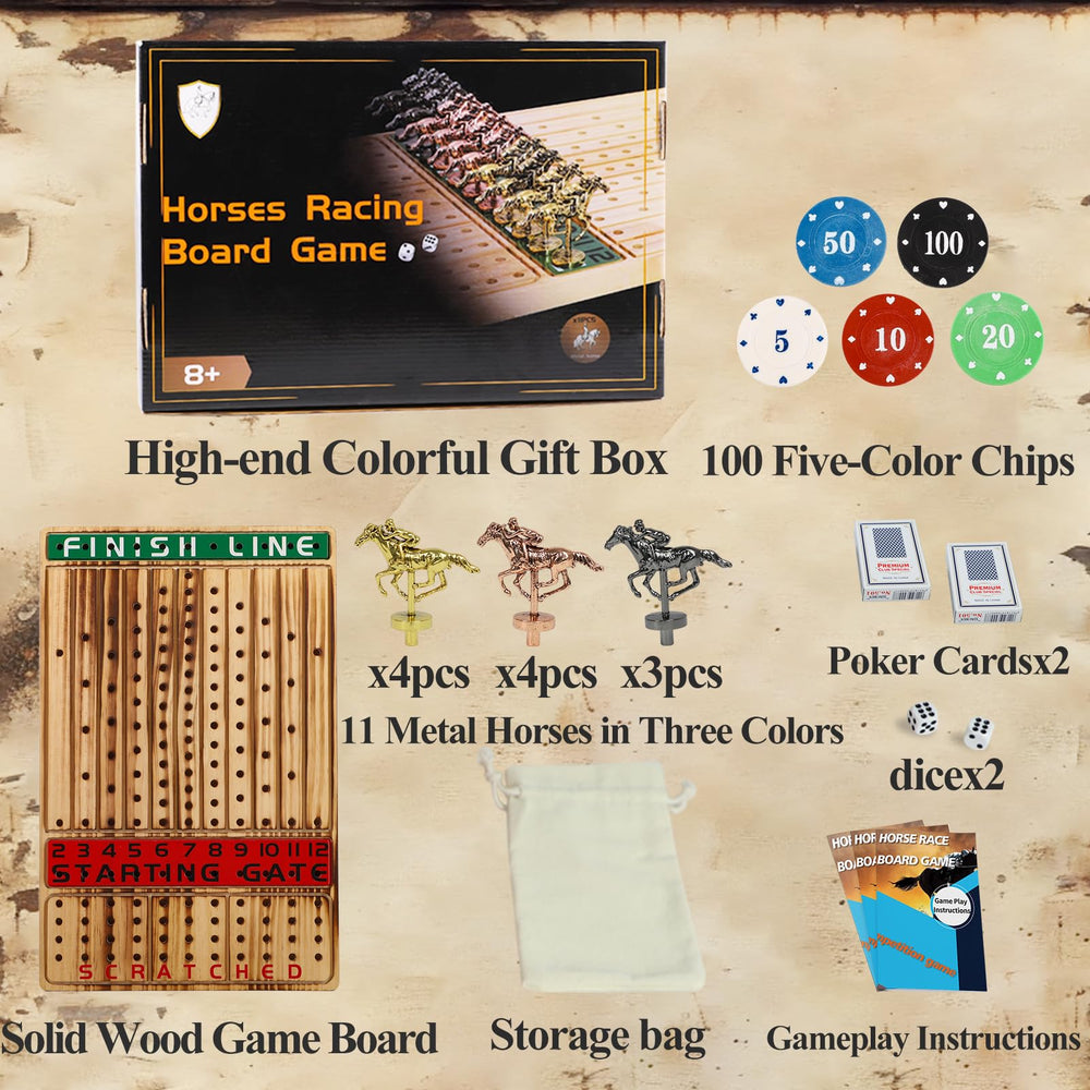HOROW dice pair enables smooth turn progression and quick decisions.