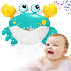 HOSBENI crab bubble bath toy on wall provides mess-free bath play