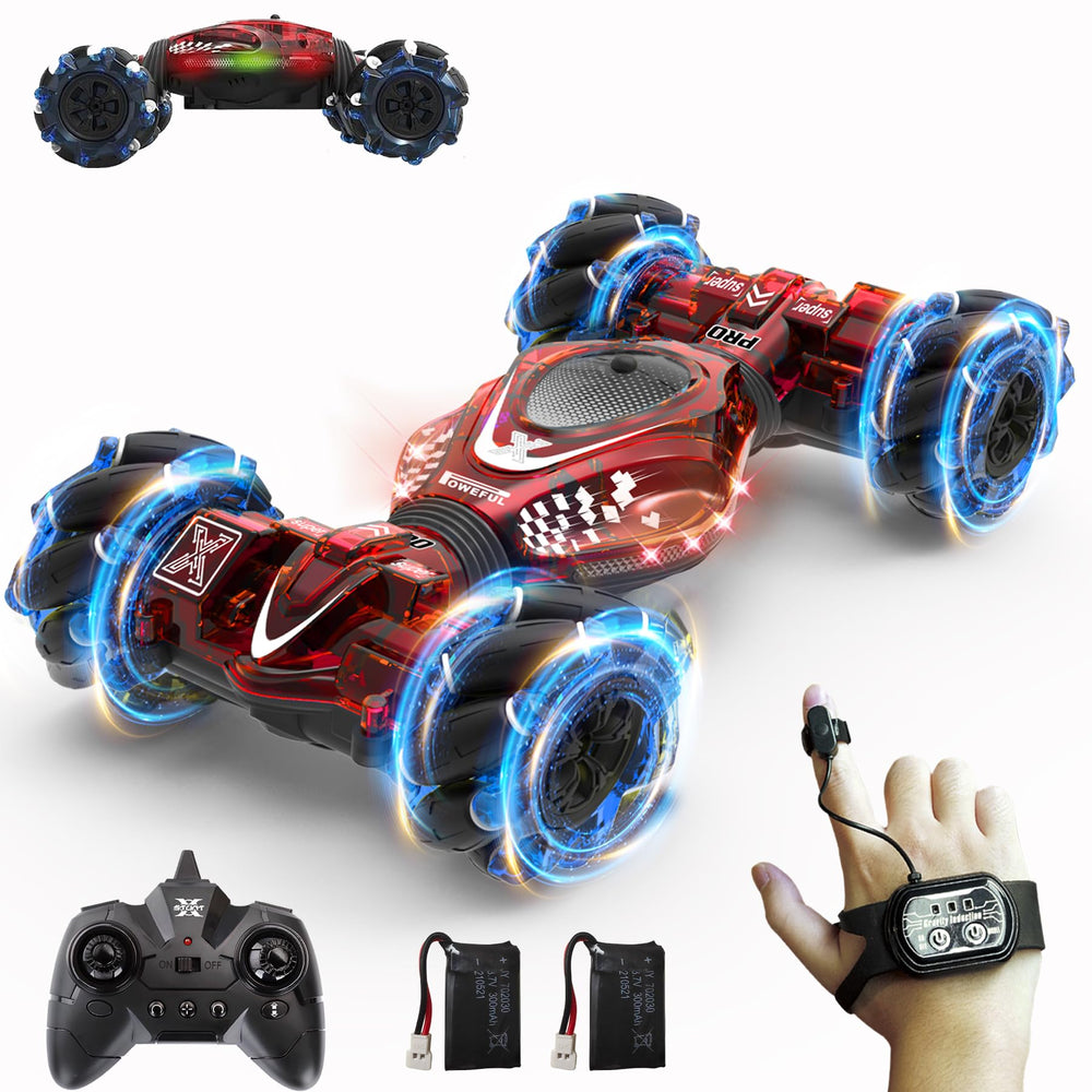 HOSHIPLAY Gesture RC Car front view highlights action-ready design for fast play.