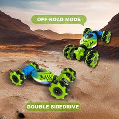 HOSHIPLAY Gesture RC Car side view showcasing 4WD drift performance on pavement.