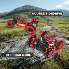 HOSHIPLAY Gesture RC Car side view showing 4WD for drifting across surfaces