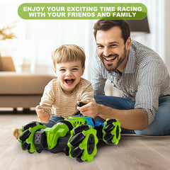 HOSHIPLAY Gesture RC Car transform mode for seamless flips and reorientation.