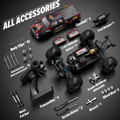 Hosim all-terrain RC truck adapts to sand, grass, and mud