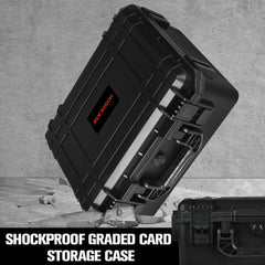 Hosocase baseball card storage box keeps baseball cards safely organized.