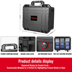 Hosocase IP67 waterproof hard case guards against water, dust, and debris.