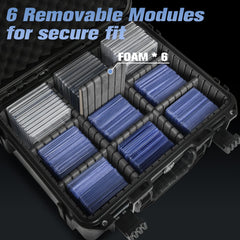 Hosocase durable PP construction provides impact resistance and protection for collectibles.