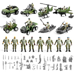 HOSPONY 58-in-1 army toys helicopter for action-packed missions and pretend play.