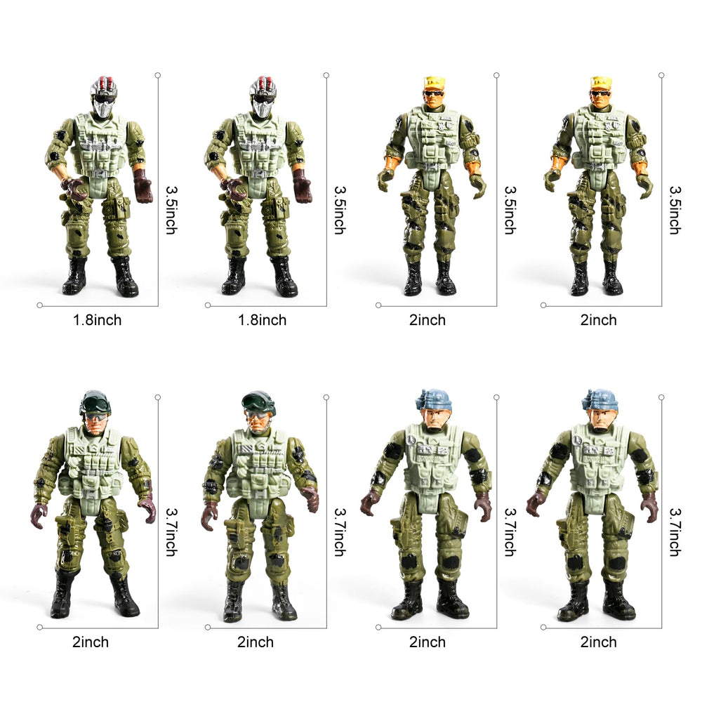 HOSPONY 58-in-1 army toys motorcycle for fast, imaginative pursuits.