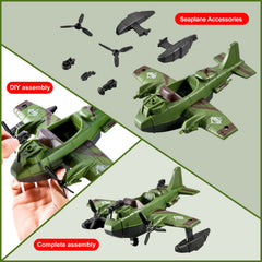 HOSPONY 78-in-1 army kayak set for collaborative river explorations.