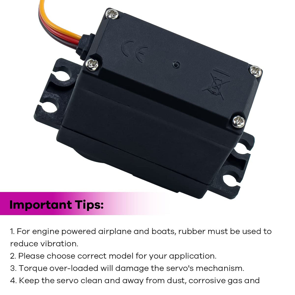 Hosyond MG996R includes a 30 cm cable for flexible wiring and signaling.