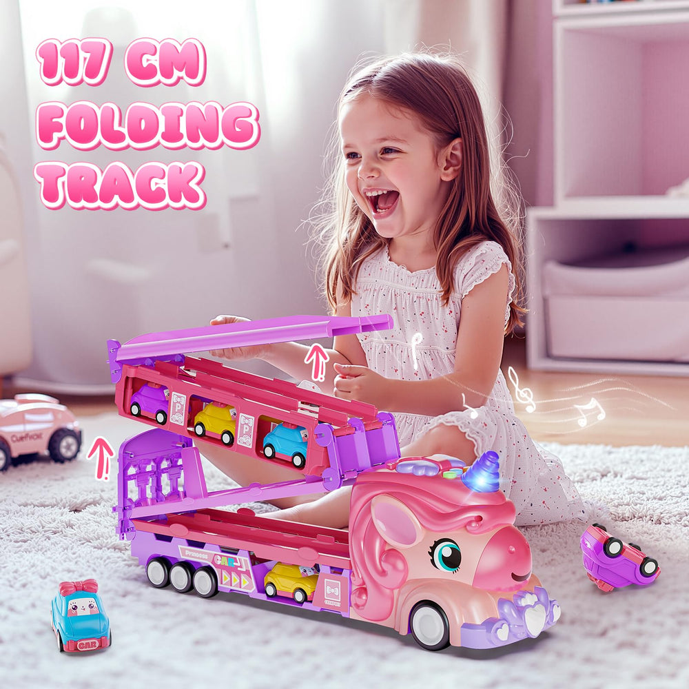 Hot Bee detachable catapult track doubles as a car storage case.