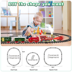Hot Bee train set is easy for kids to assemble and customize.