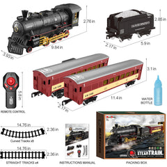 Hot Bee remote control train enables varied play with speed, whistle, and smoke
