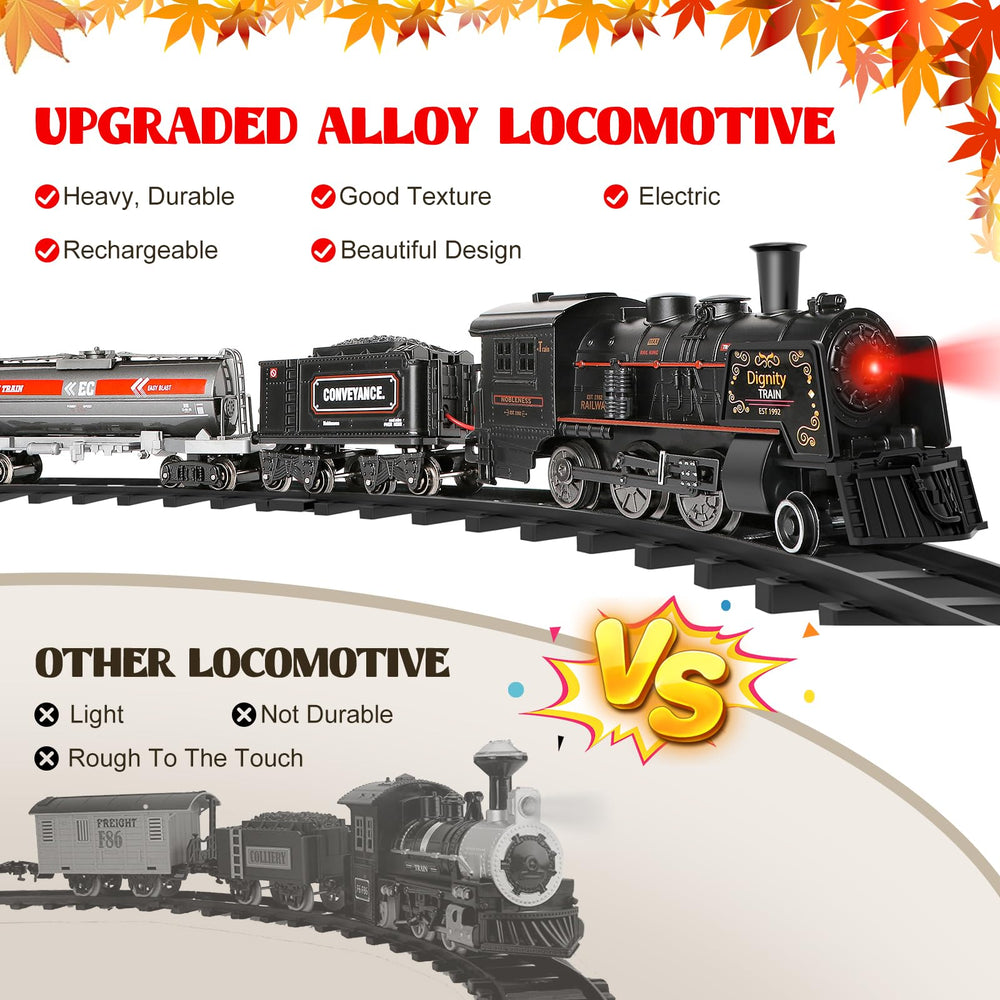 Hot Bee Train Set straight tracks connect easily for stable train journeys.