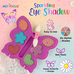 Hot Focus applicator included for easy, mess-free pretend makeup.