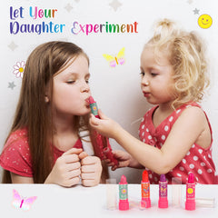 Butterfly design on the kit with glitter eyeshadow sparks imaginative dress-up