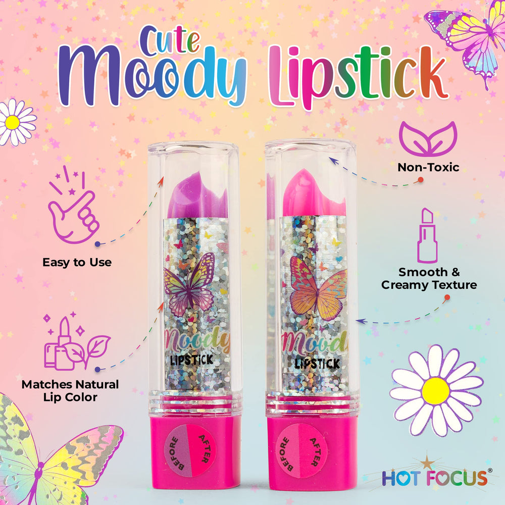 Hot Focus eyeshadow palette with vibrant, blendable shades for kid-friendly play.