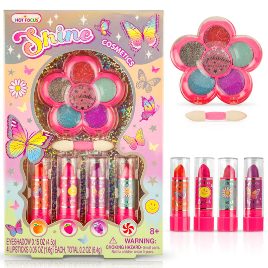 Hot Focus Toddler Makeup Kit with unicorn eyeshadow palette for playful color exploration