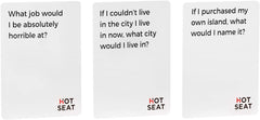 Hot Seat answers read aloud, sparking guessing and conversation