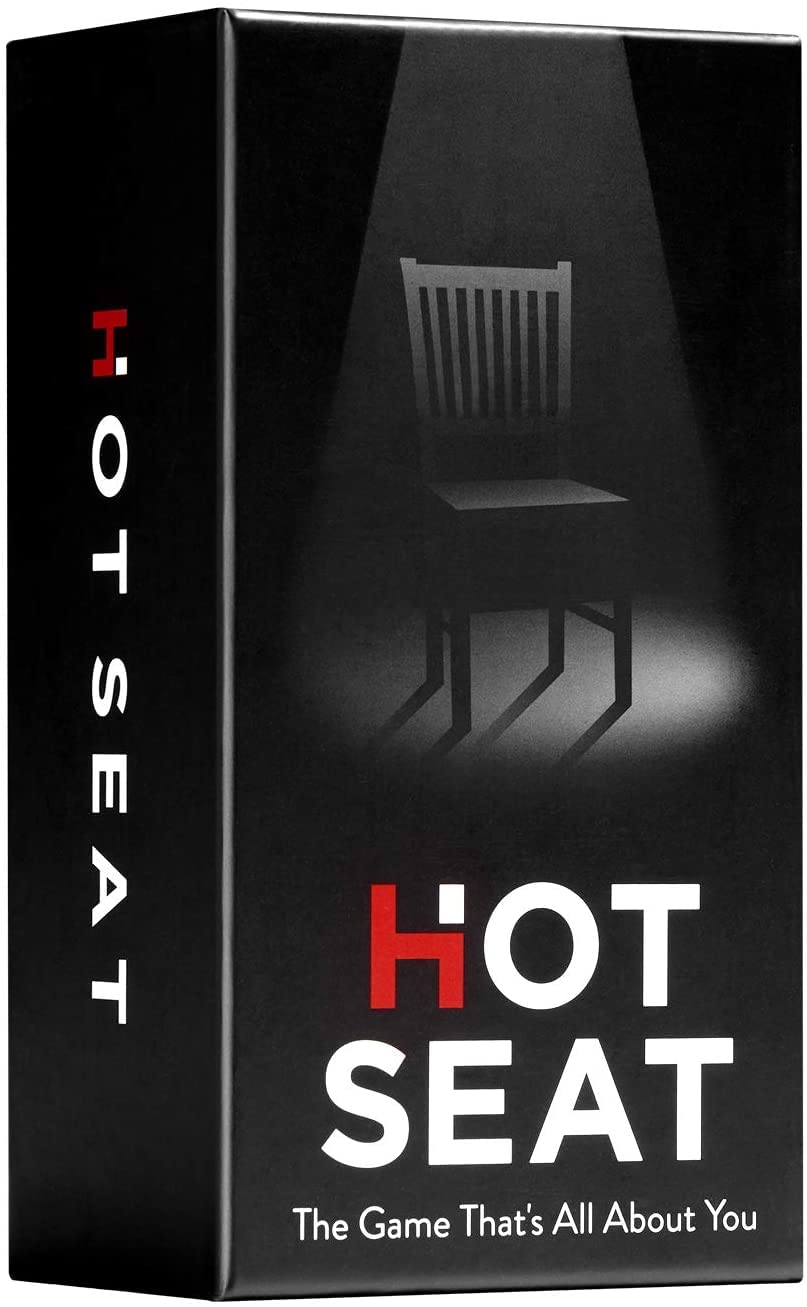 Hot Seat party game pack shot, ideal for cozy family game nights