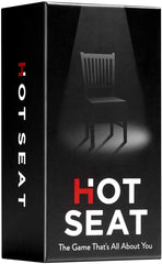 Hot Seat party game pack shot, ideal for cozy family game nights