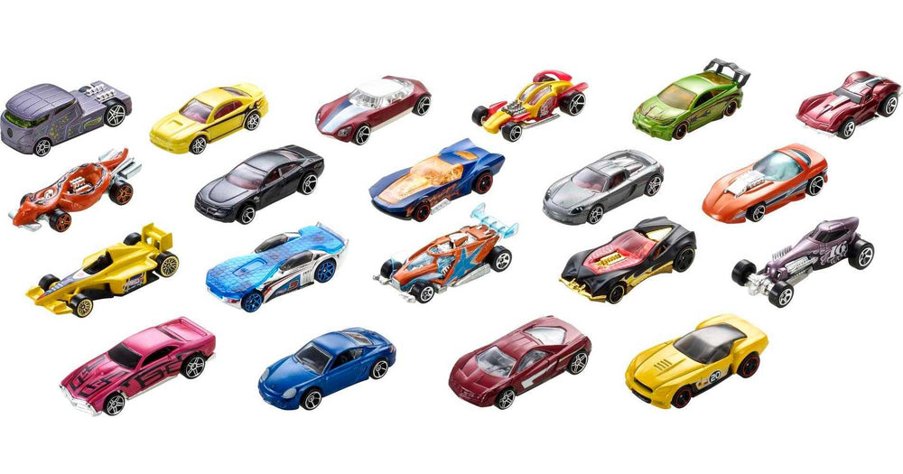 Hot Wheels 20-pack gift-ready packaging for birthdays and special occasions