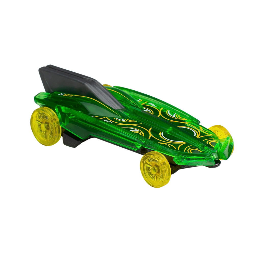 Hot Wheels authentic decos and rolling wheels enhance display and play.