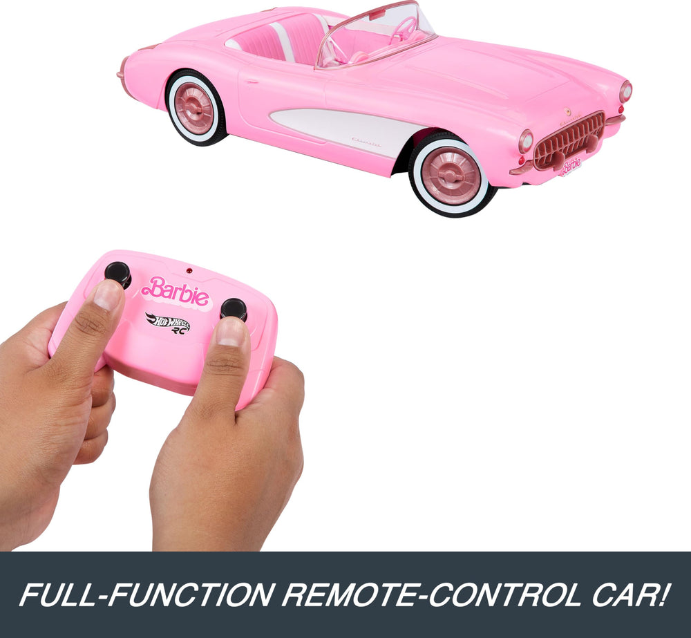 Hot Wheels Barbie Corvette uses 2.4 GHz for multi-car racing.