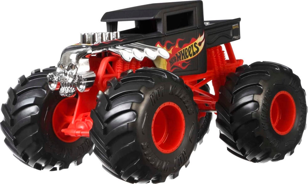 Hot Wheels Bone Shaker in action, built for durable stunt play.