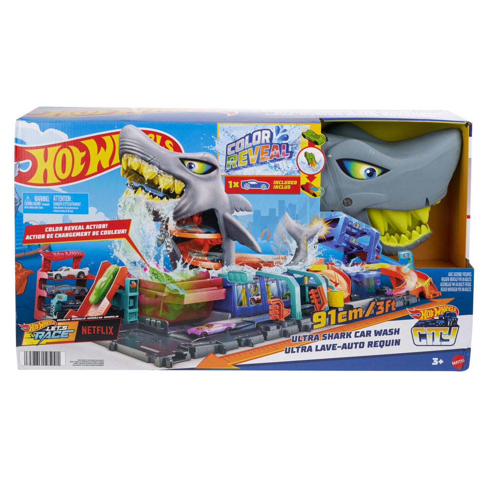 Hot Wheels foldable design with handle for simple storage and transport.