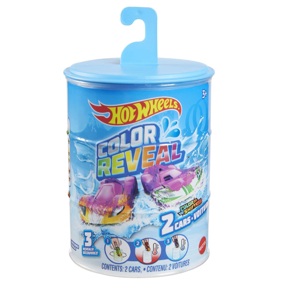 Hot Wheels Color Reveal 2-Pack two cars for creative play and collection.