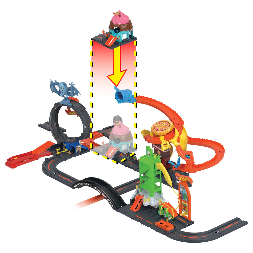 Hot Wheels connect points enable expanding tracks with other sets