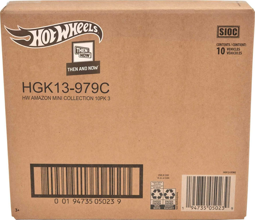 Hot Wheels display-ready set aids easy organization and gift-ready presentation.