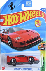 Hot Wheels Ferrari F40 Competizione in red, 1:64 scale die-cast for display and collecting
