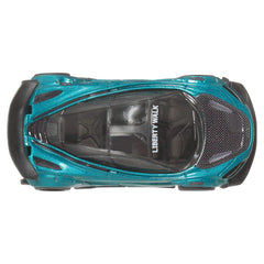 Hot Wheels LB-Works McLaren 720S Liberty Walk windshield banner.