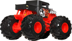 Hot Wheels Monster Trucks large wheels enable energetic stunts and storytelling on any surface.