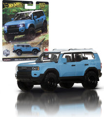 Hot Wheels Toyota Land Cruiser 2024 with Real Riders tires for authentic display
