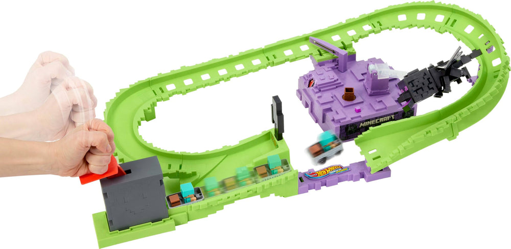 Hot Wheels RacerVerse dragon-swing action adds dynamic, interactive play moments.