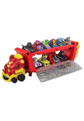 Hot Wheels RacerVerse Hulkbuster Hauler Tony Stark figure seated in the driver's seat