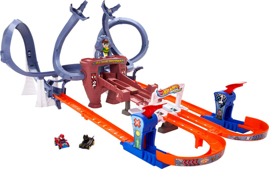 Hot Wheels RacerVerse Spider-Man loop for immersive play and high-speed action