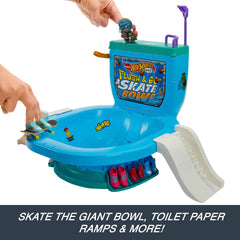 Removable skate shoes included for on-the-spot trick practice.