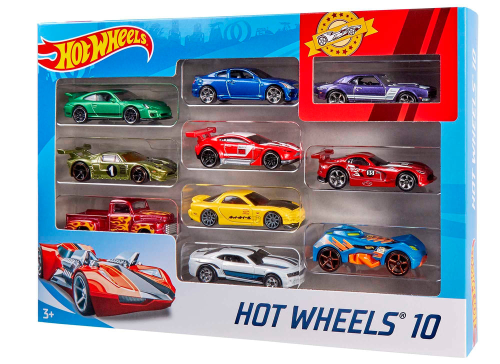 Hot Wheels racing-themed ensemble sparks imaginative play.
