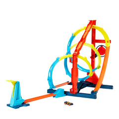 Hot Wheels corkscrew twist playset with looping tracks for dynamic racing action