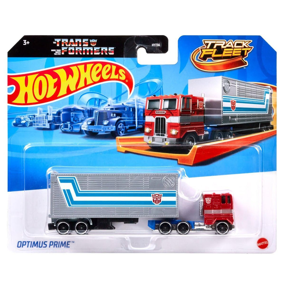 Hot Wheels Optimus Prime transforming vehicle for exciting, fast-paced play sessions