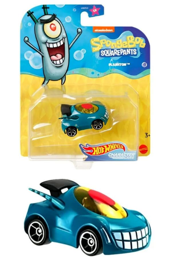 Hot Wheels Mr. Krabs red lavender car adds treasure-themed fun.