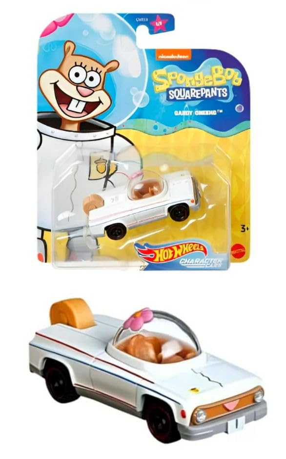 Hot Wheels SpongeBob yellow bubble van for extra play options.