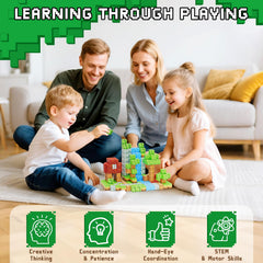 HOTERA kids gift idea 103pcs magnetic blocks for screen-free learning