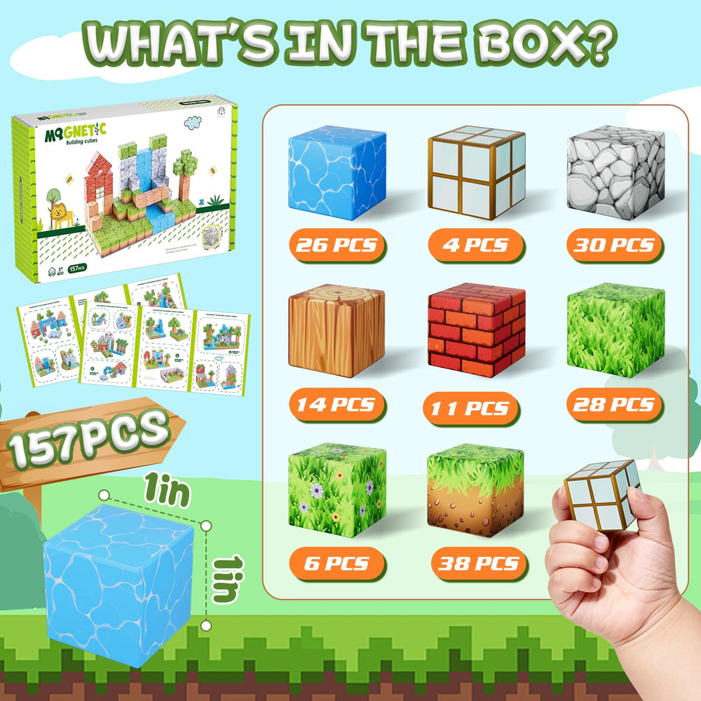 Hotera 1-inch cube magnets provide sturdy connections for complex builds.